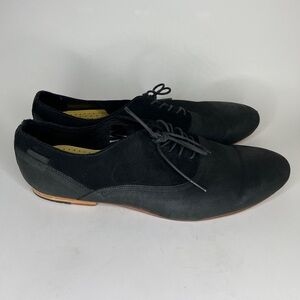 J Shoes Charmer Oxfords Lace Up Casual Dress Shoes Men Size 46 US 12 Black